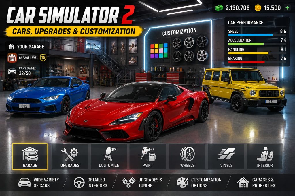 Cars in Car Simulator 2
