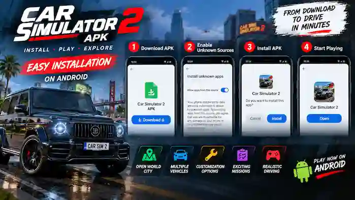 How to Install Car Simulator 2 APK on Android