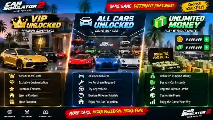 VIP Unlocked and All Cars Unlocked Are Different